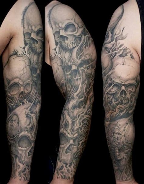 Paco Dietz Skull Sleeve Tattoos Skull Sleeve Sleeve Tattoos