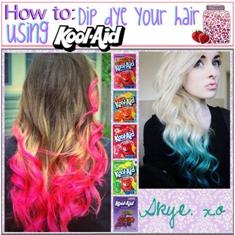 How To Dip Dye Your Hair Using Kool Aid By Thetipcastle On Polyvore