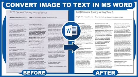 How To Convert Image To Text In Microsoft Office Word Tutorial