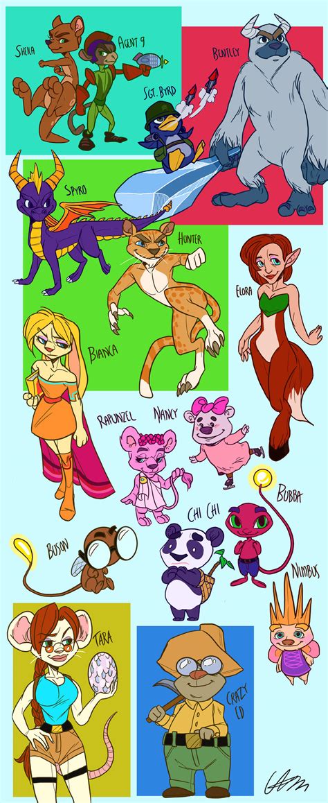 Spyro 3 The Year Of The Dragon Character Doodles By Drenerd On Deviantart