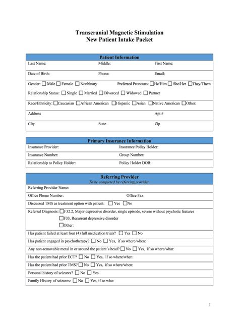 Unc School Of Medicine New Patient Intake Packet Fill And Sign