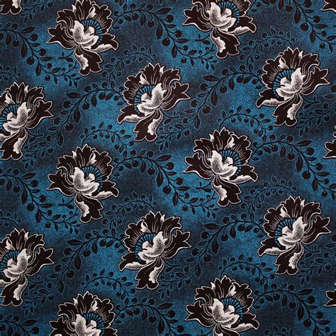 See more ideas about floral, floral wallpaper, floral drapery. Turquoise and Chocolate Floral Shweshwe Fabric | Urbanstax ...