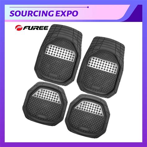 Heavy Duty Rubber Mat Car Deep Dish Universal Fit Front And Rear Pvc Car