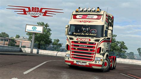 Red Transport Scania RJL Skin V1 0 ETS2 Euro Truck Simulator 2 Mods