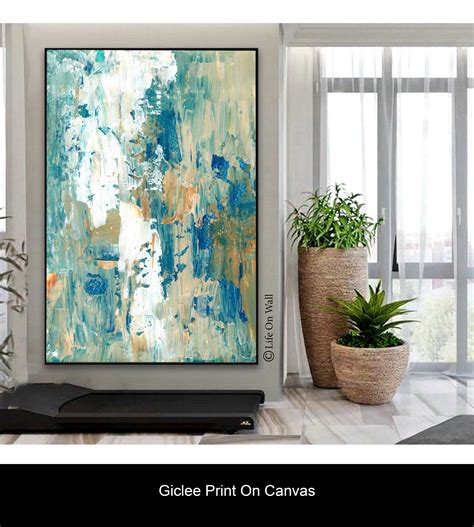 Abstract Painting Print on canvas Large Abstract Art Giclee | Etsy