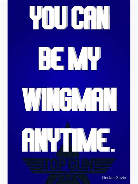 Top Gun You Can Be My Wingman Anytime Sticker For Sale By Edgydecco