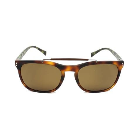 Burberry Mens Top Bar Polarized Sunglasses Matte Light Havana Brown Marvelous Mens