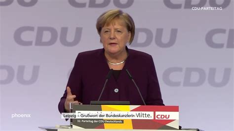 Rede Angela Merkel Auf Dem Parteitag Der Cdu Am 221119 Youtube