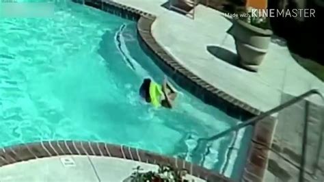 Girl Saves Sister From Drowning In Pool Youtube
