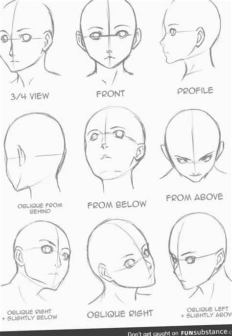 6 Anime Face Profile Character Design In 2020 Anime Face Drawing