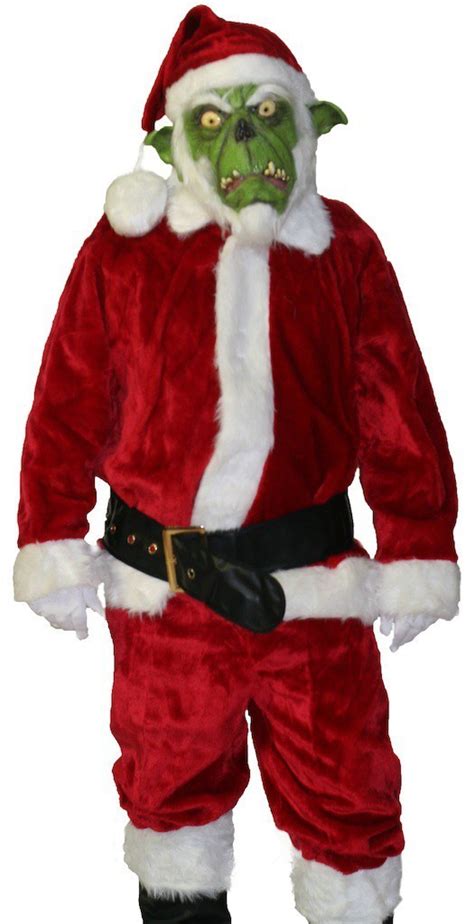 Green Santa With Deluxe Mask