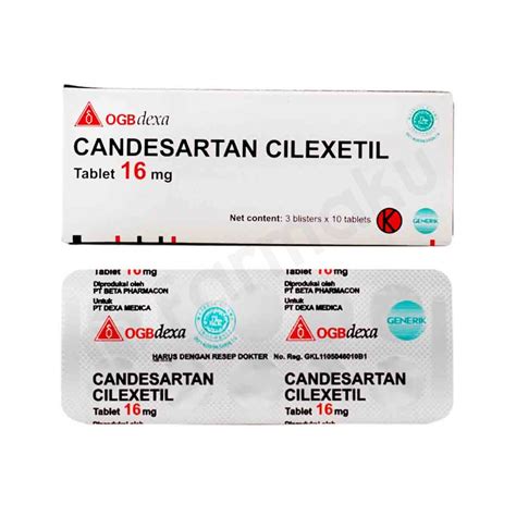 Candesartan 16 Mg Tablet Dexa Farmaku