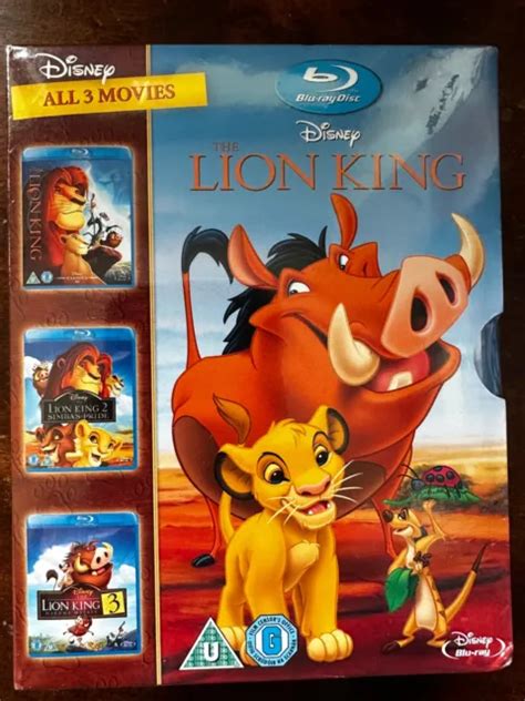 The Lion King Trilogy Blu Ray Collection Box Set Walt Disney Movie Classics Bnib Picclick