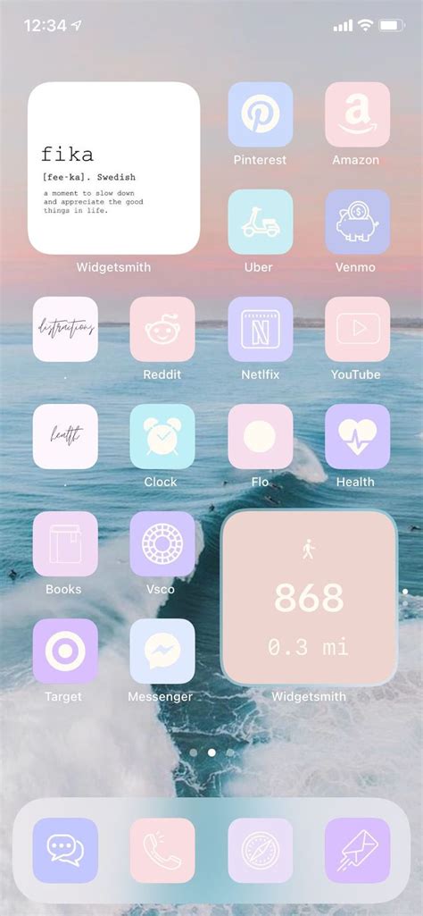 Beach Pastel Ios14 App Icons Minimalist Iphone App Icon Pack Pink
