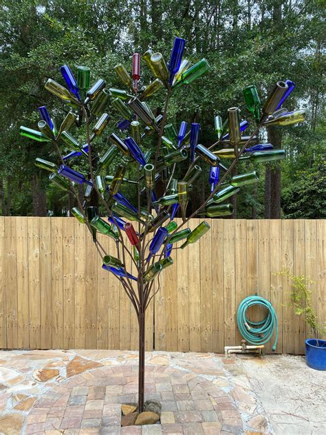 How To Make A Bottle Tree First You Knock Back 130 Bottles Of Wine