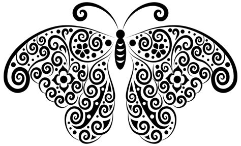 See more ideas about flower silhouette, silhouette stencil, stencils. OnlineLabels Clip Art - Floral Flourish Butterfly Silhouette