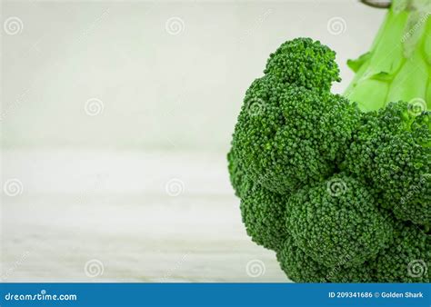 Healty Food Background With Fresh Green Broccoli Stock Photo Image Of