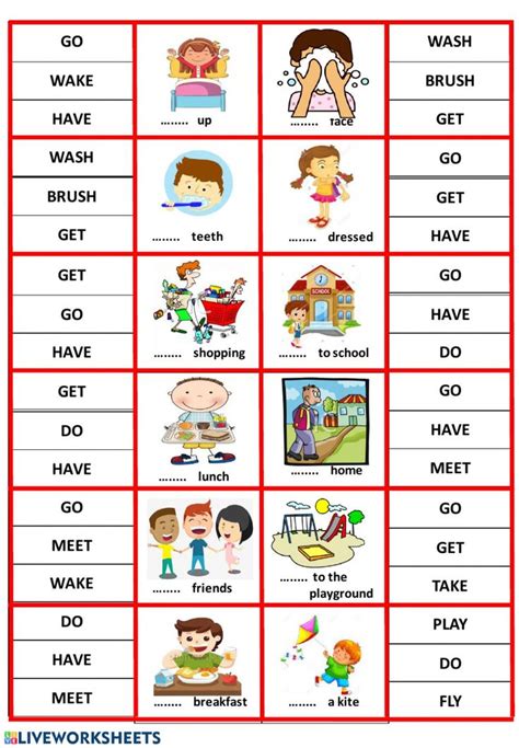 Verbs Action Verbs Exercise Pdf English Vocabulary Words Learning English Vocabulary
