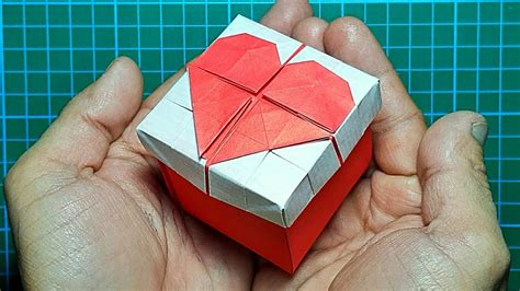 Origami Box With Heart Tutorial How To Make A Box With Heart Origami