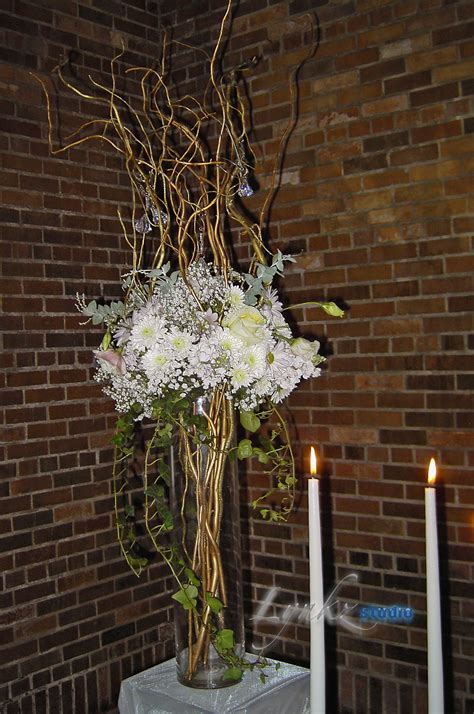 Party Planning Branches Hues Wedding Flowers Arrangement Tall