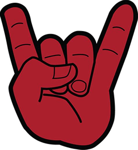 Hand Rockstar Freetoedit Rockstar Hand Sign Png Clipart Full