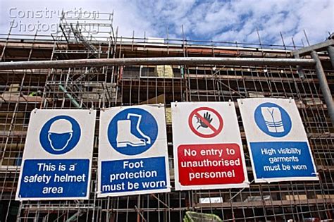 Each sign has a meaning construction site safety signs are there for a reason. A062-00322: Construction site signs - Construction Photography