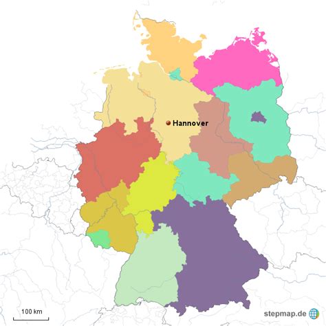 Politische Karte Deutschland Karte