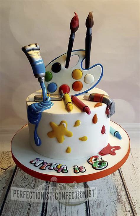 Myka Artist Birthday Cake Artist Cake Art Birthday Cake Birthday