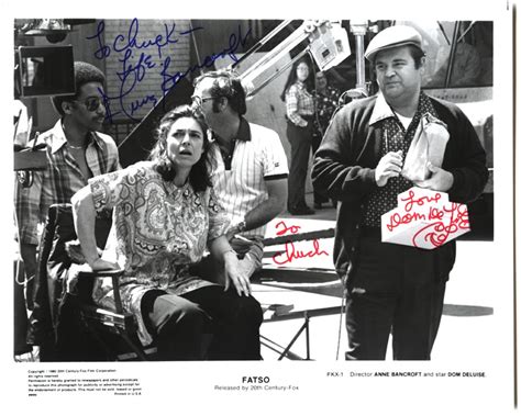 Fatso Movie Cast Autographed Inscribed Photograph Co Signed By Anne