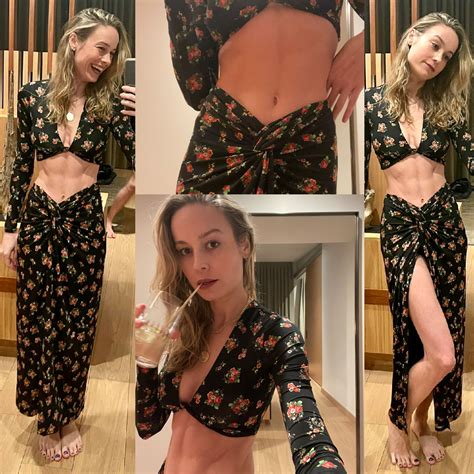 Brie Larson Showing Off Belly Button And Cleavage Celeblr