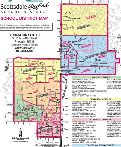 Scottsdale School District Boundary Maps Arizona Real