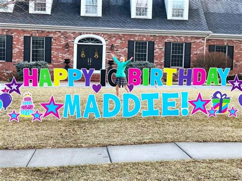 Maddie Was In Love With Her Birthday Yard Card Happy Birthday
