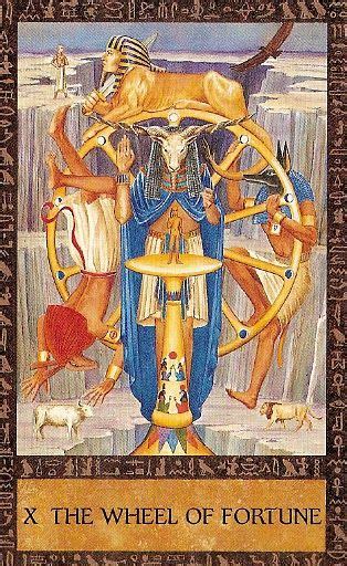 X The Wheel Of Fortune Ancient Egyptian Tarot By Clive Barrett