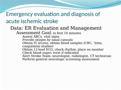 Guidelines For Management Of Acute Stroke Pptx Powerpoint