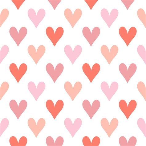 Wallpaper Pink Hearts Seamless Pattern Background Postcard Valentines