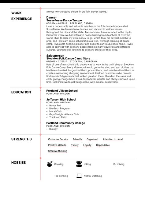 Starbucks Barista Resume Example Imagesee