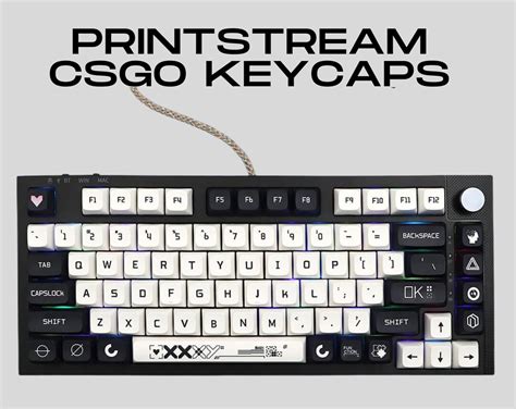 Premium Csgo Printstream Keycaps Xda Profile Keys Mx Etsy