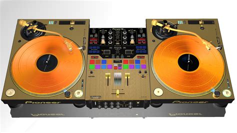Realistic Gold Prodj Turntable Pioneer Plx1000 And Mixer Djm S9 Vinyl