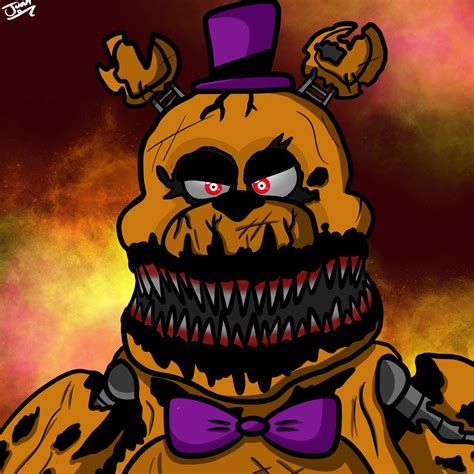 Nightmare Fredbear Art By Me Rfivenightsatfreddys