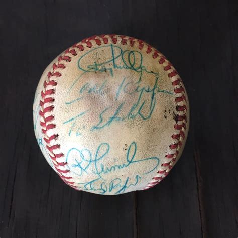 Baltimore Orioles Team Signed Baseball Cal Ripken Earl Weaver