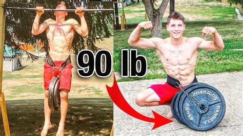 15 Year Old Max Weighted Calisthenics Streetlifting Transformation