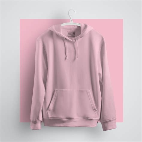 Baby Pink Hoodie Fully Solid Fully Filmy