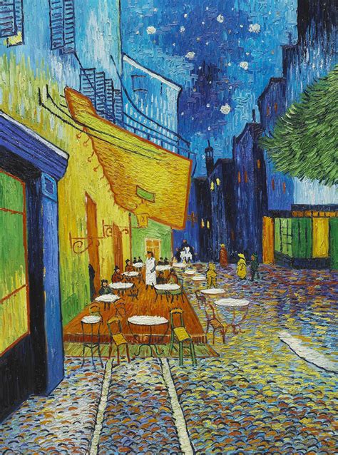 Vincent Van Gogh The Caf Terrace On The Place Du Forum Arles At