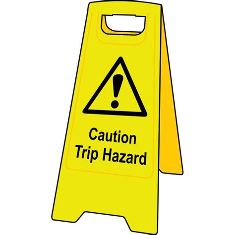 Caution Trip Hazard Floor Sign Stand 4706