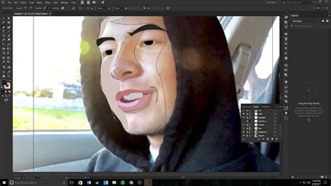 How To Make A Self Portrait In Adobe Illustrator Tutorial Youtube