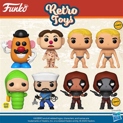 Funko Hasbro Retro Toys Pop Figures And Mystery Minis