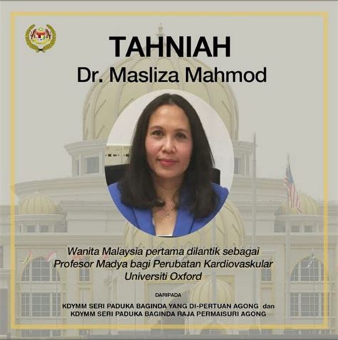 Noor shafina mohd nor atas kenaikan pangkat ke gred profesor madya. Dr. Masliza Mahmod Wanita Pertama Malaysia Dilantik ...
