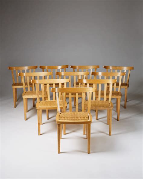 Following aino's passing in 1949, aalto married architect elissa mäkiniemi in 1952. Set of ten dining chairs designed by Aino Aalto for Artek ...
