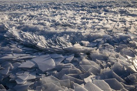 Gorgeous Ice Shards Are Piling Up Along Lake Michigan