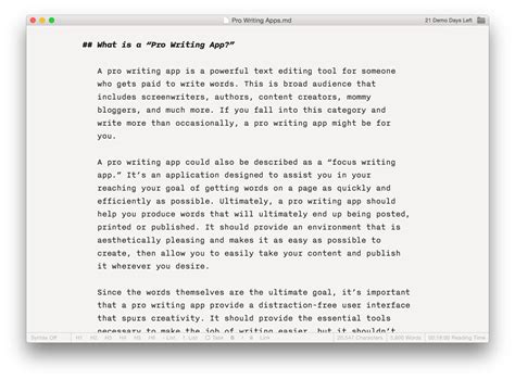 And it's you who will get the writing done. The Best Writing App for Mac, iPad, and iPhone — The Sweet ...